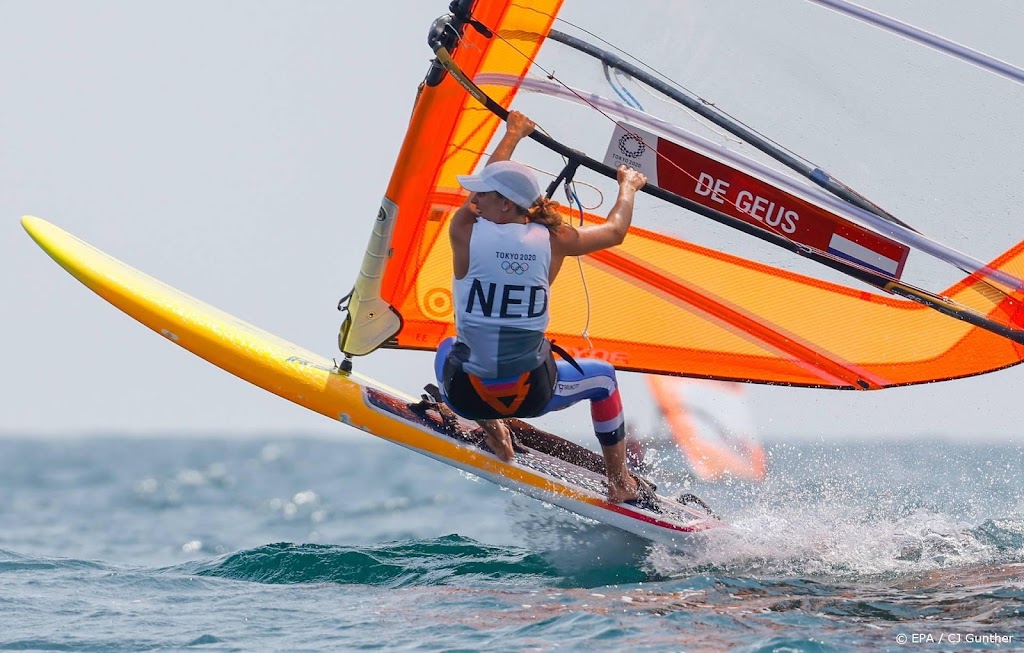 Windsurfster De Geus sluit olympisch toernooi af als vijfde