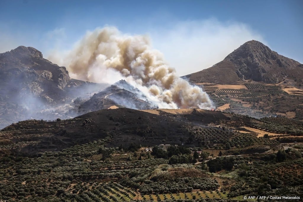 Situatie bij natuurbrand Kreta iets verbeterd