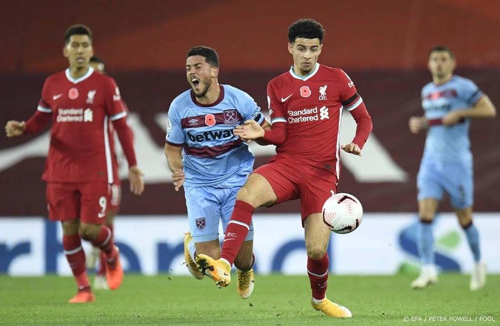 Invaller Jota bezorgt Liverpool nipte zege op West Ham