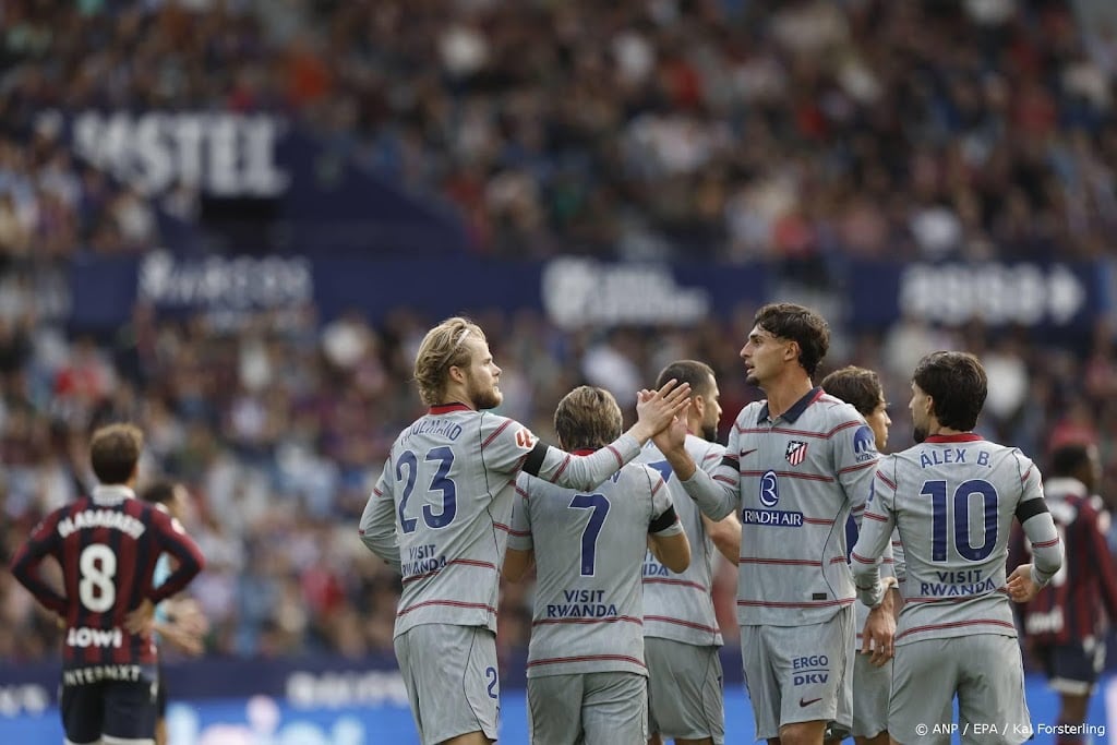 Atlético Madrid verovert koppositie met zege bij Levante