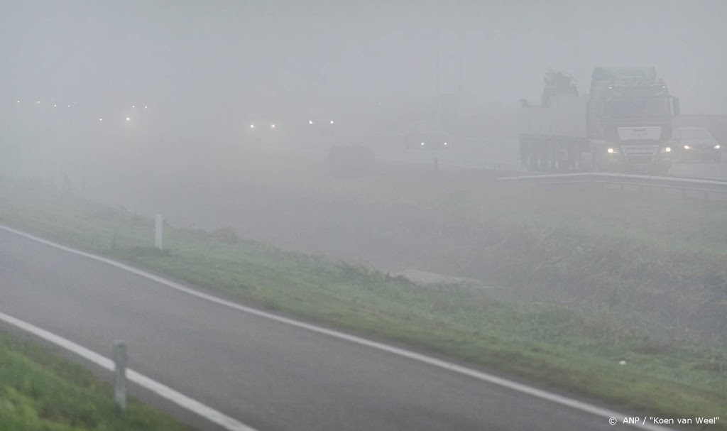 Code oranje voor zeer dichte mist in noorden