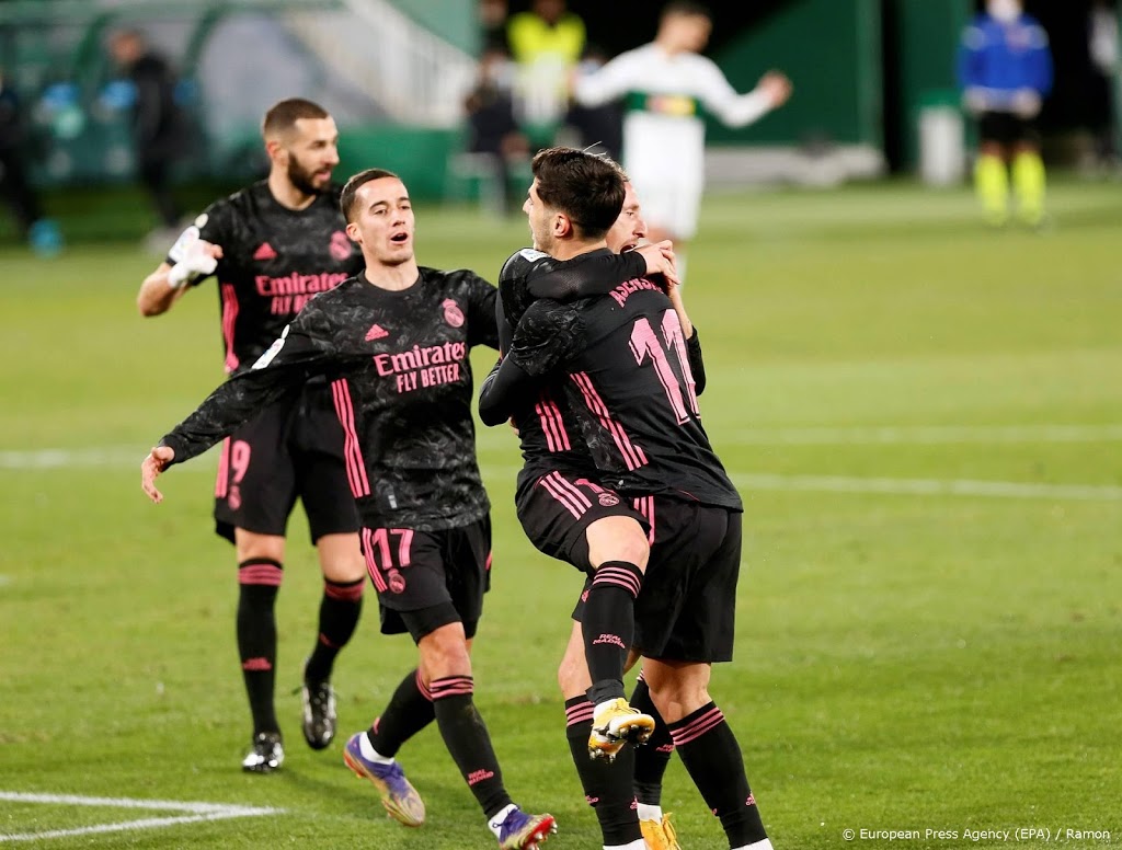 Titelhouder Real Madrid verspeelt punten bij Elche: 1-1 