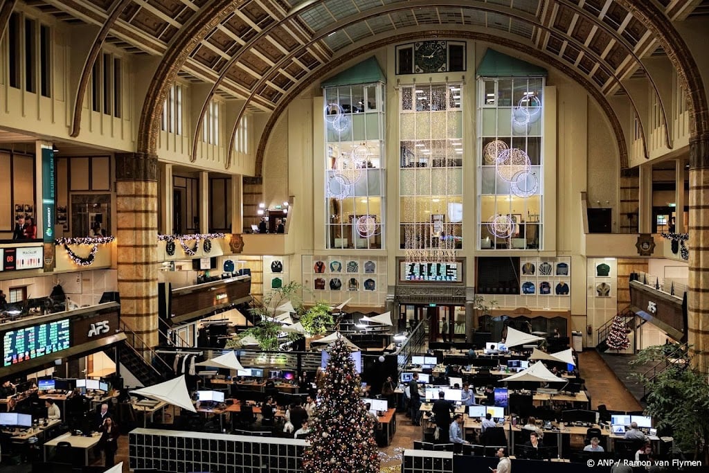 AEX-index sluit bewogen beursjaar 2025 vlak af