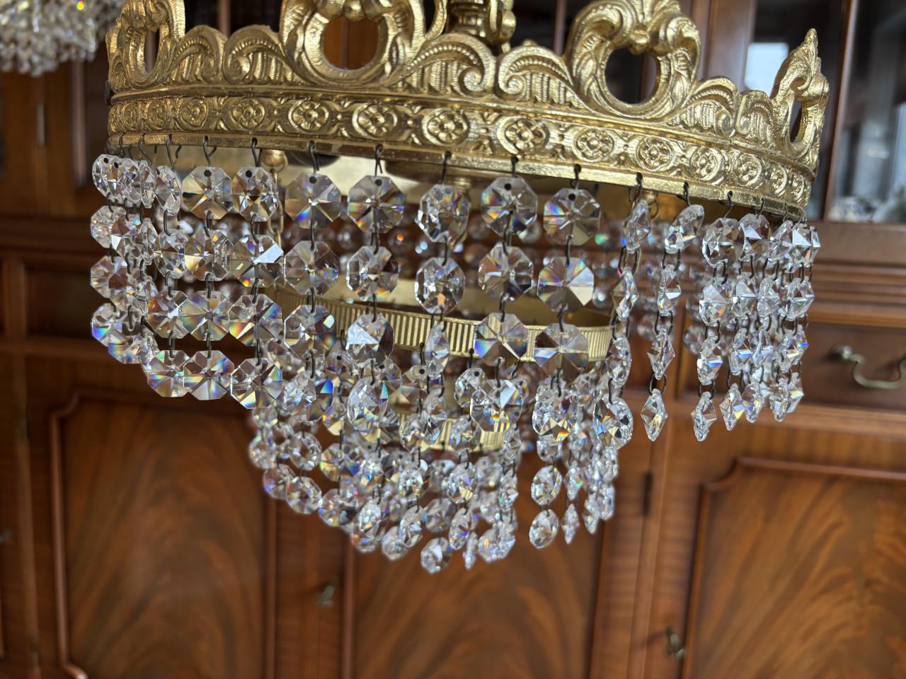 PRACHTIGE ECHT KRISTALLEN KROONLUCHTER