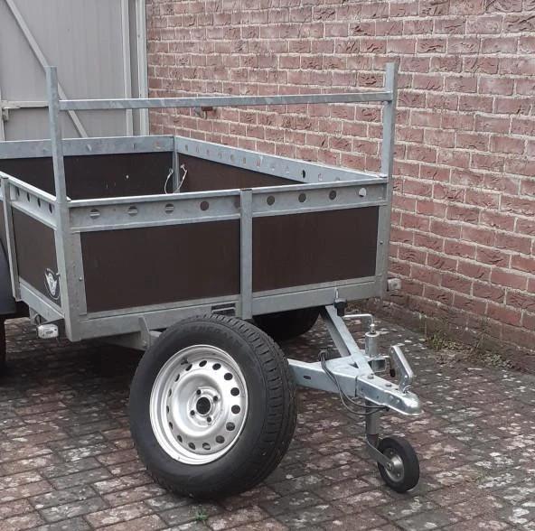 Aanhangwagen 200x125, In Zeer Goede Staat ! , Met reservewiel