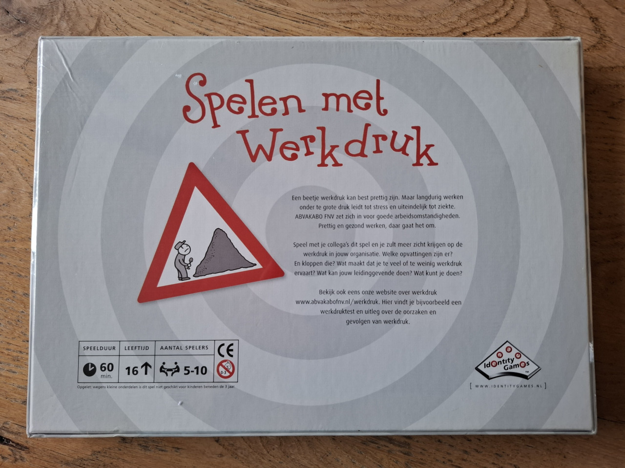 Gezelschapsspel “Spelen met werkdruk”, AbvaKabo FNV