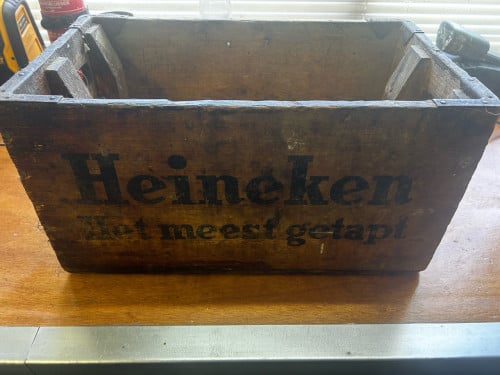 Houten Heineken krat