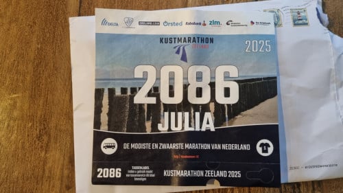 Kustmarathon hardlopen ticket