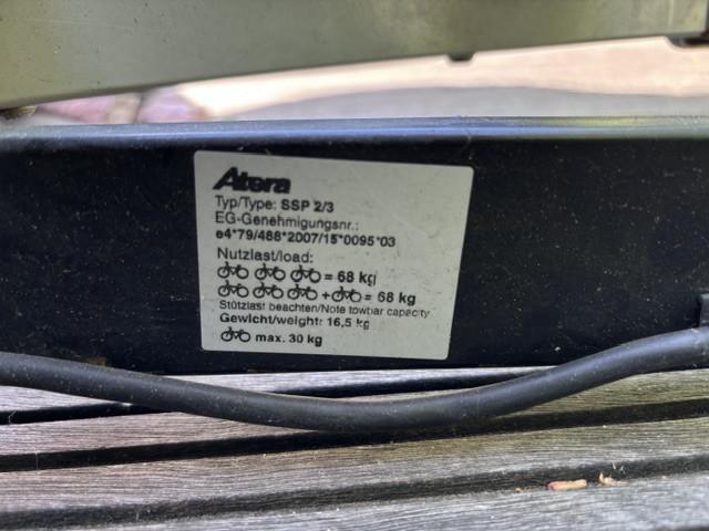 Atera fietsendrager voor 3 fietsen