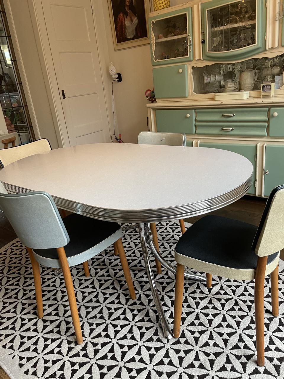 Diner tafel fifties model