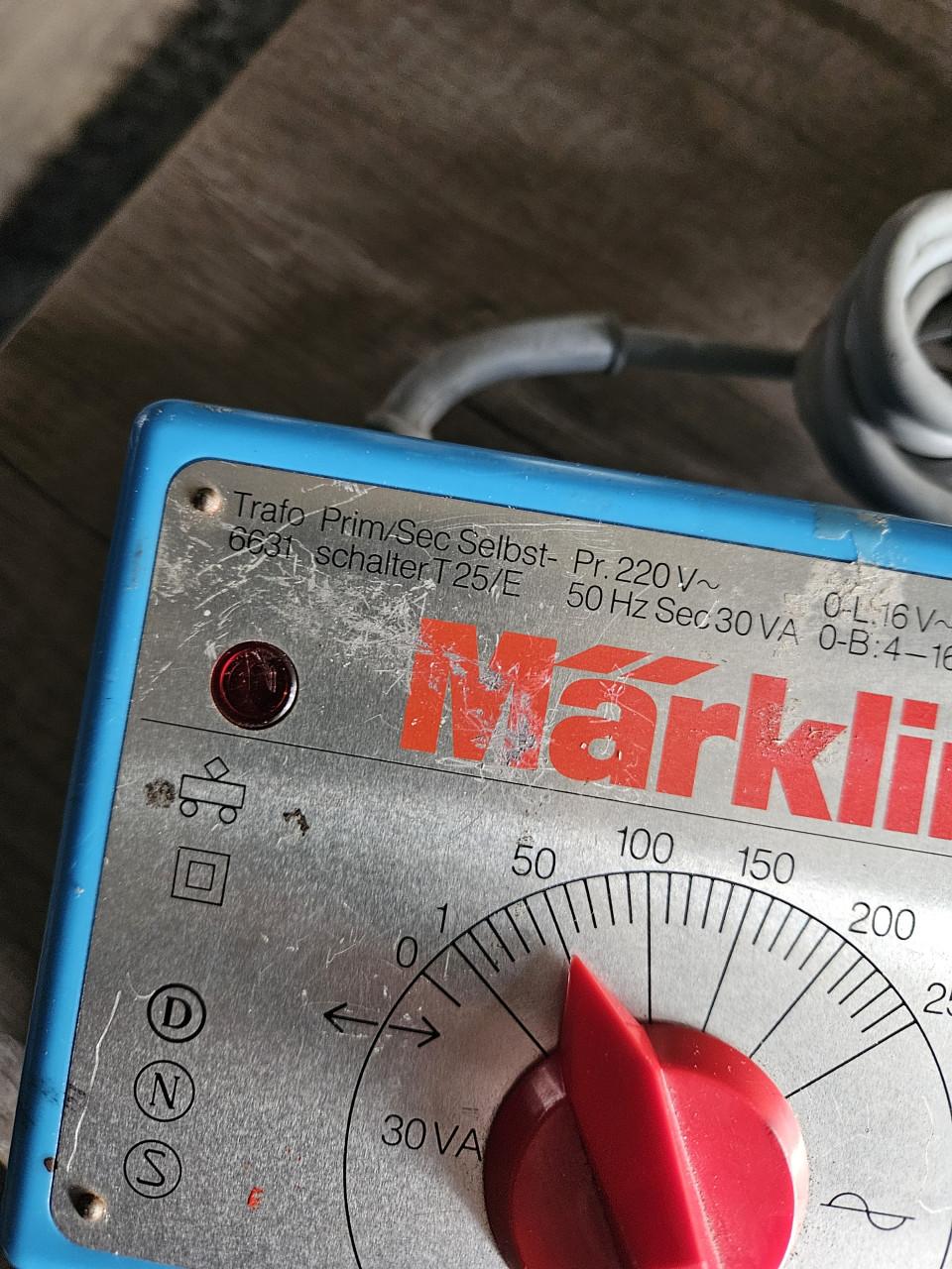 Werkende grote vintage Märklin 6631 transformator