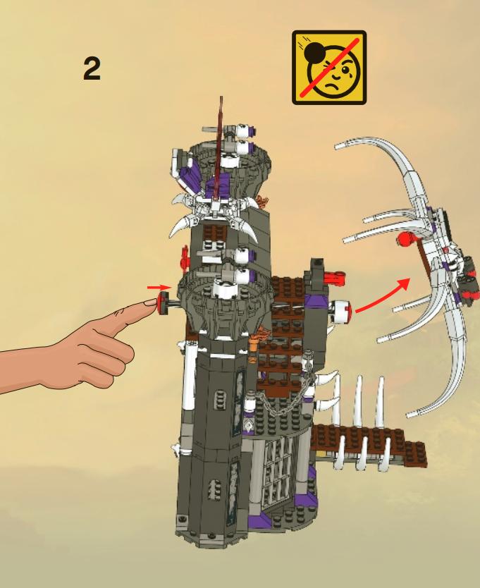 LEGO NINJAGO  2505: Spinner Duistere Fort Garmadon