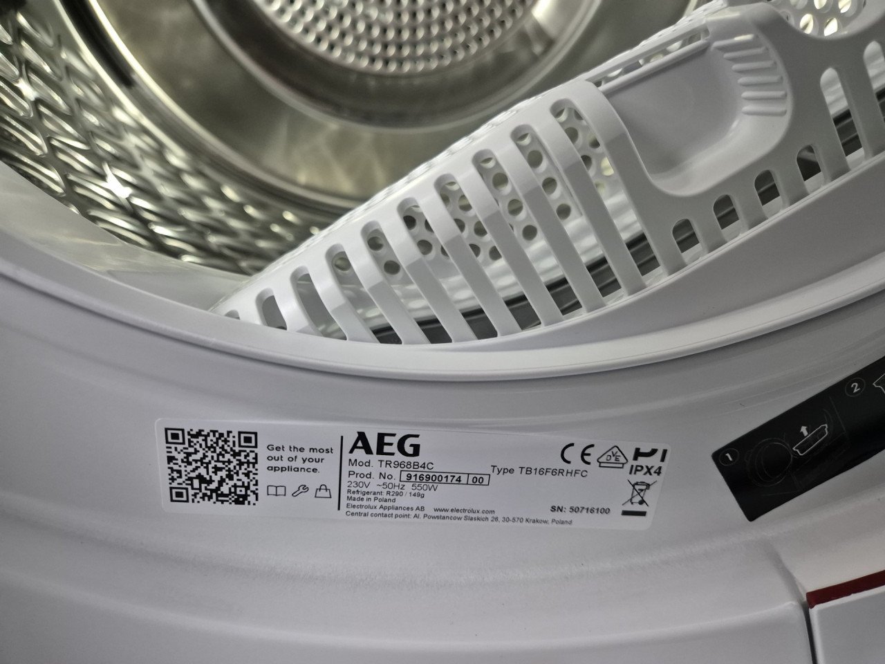 -NIEUW- AEG TR968B4C warmtepompdroger
