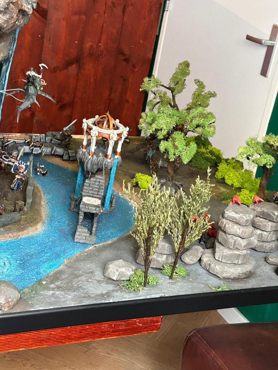 Uniek Meesterwerk: Handgemaakt Warhammer Diorama / Speelbord!