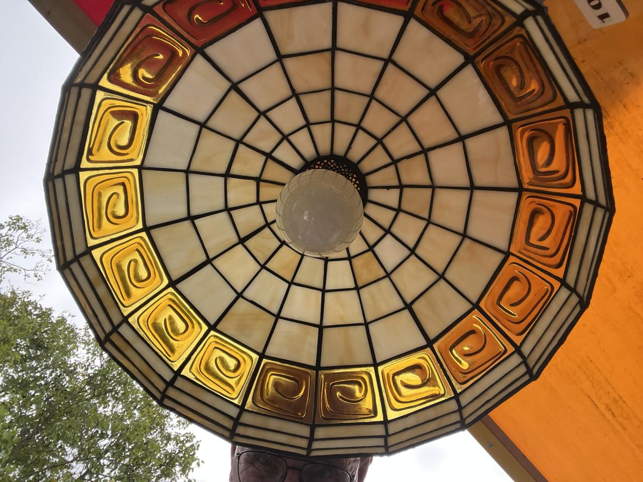 Tiffany hanglamp, glas in lood