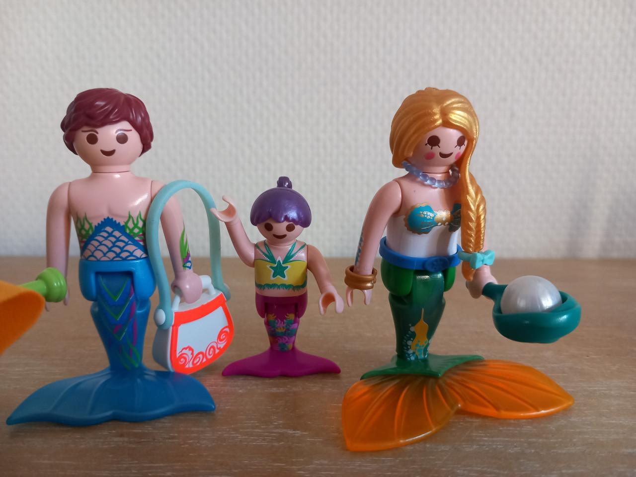 Playmobil zeemeerminnen met baby en peuter setnr 70100