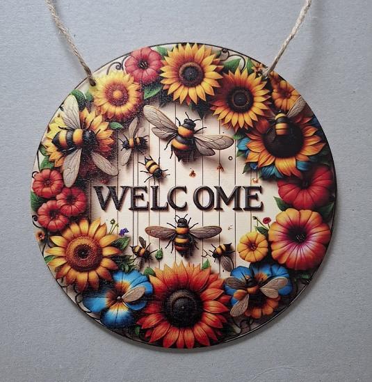 Houten Welcome Borden  NIEUW