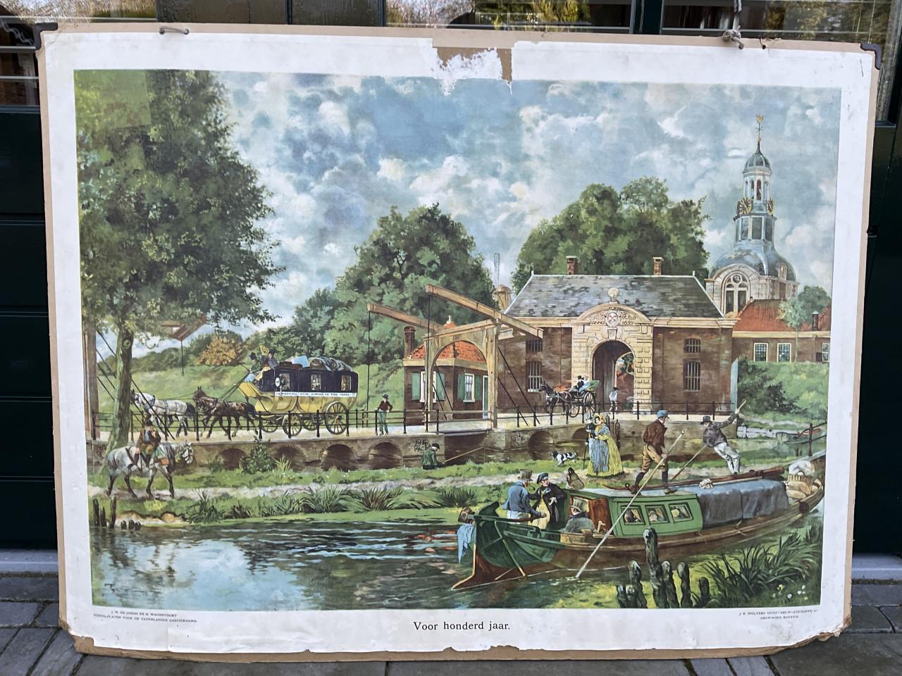 Oude geschiedenis wandplaat