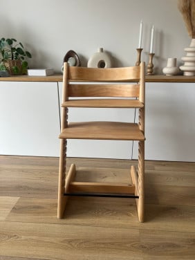 Kinderstoel Stokke Tripp Trapp naturel helemaal opgeknapt