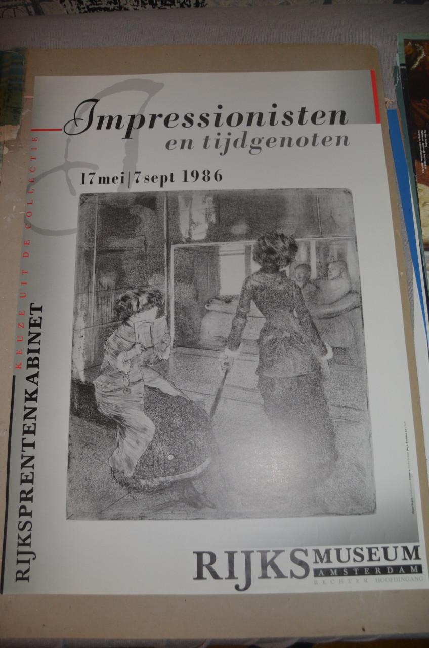 Posters tentoonstellingen Ned. kunstenaars ong. 40 jaar oud!
