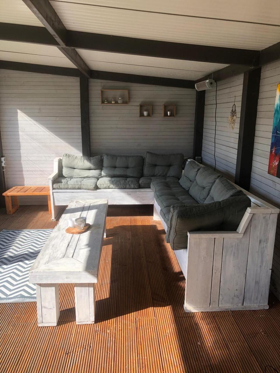 Steigerhouten tuinbank