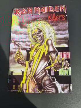 Mancavebordje iron maiden 20 bij 30 cm