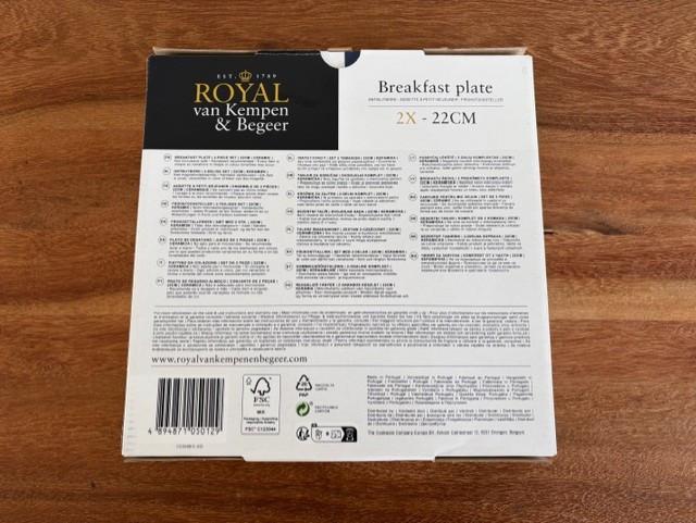 Royal van Kempen & Begeer | ontbijtborden | 8 stuks
