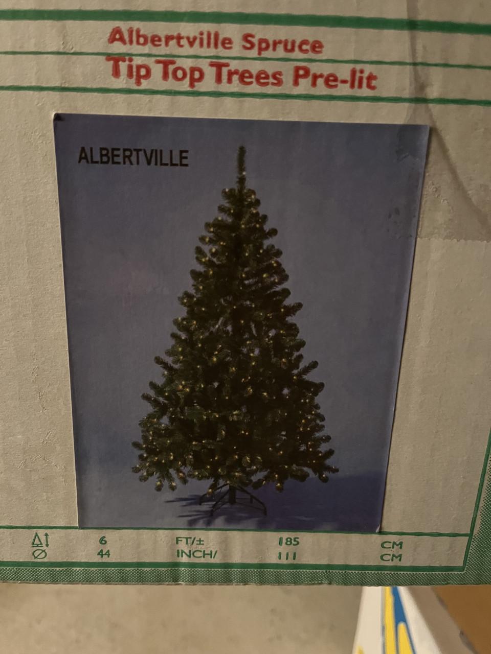 Kerstboom met verlichting