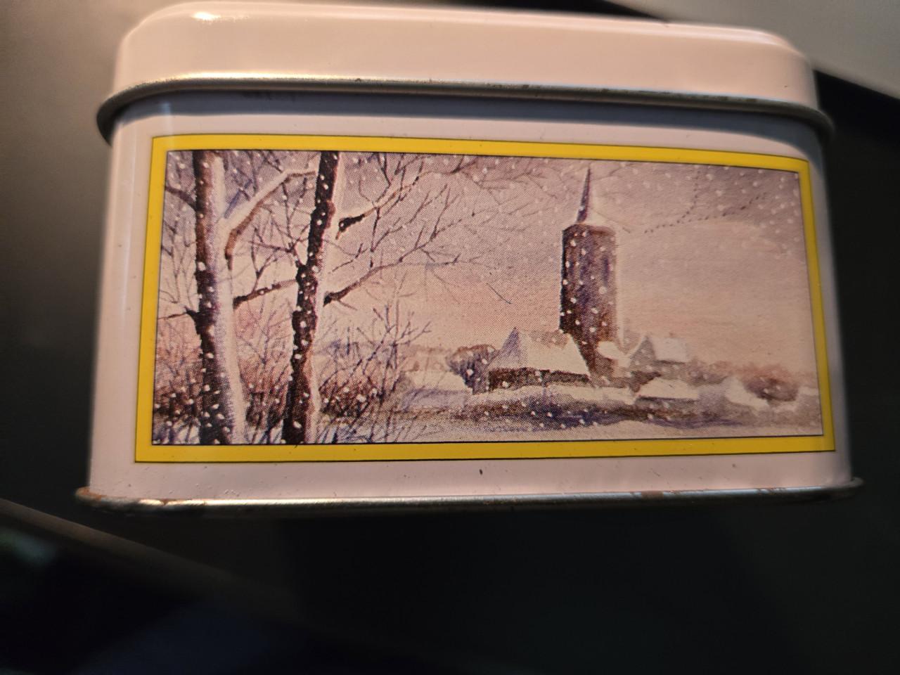 Buiteman Goudakaas Cocktailbolletjes vintage tinnen blik. Leeg.