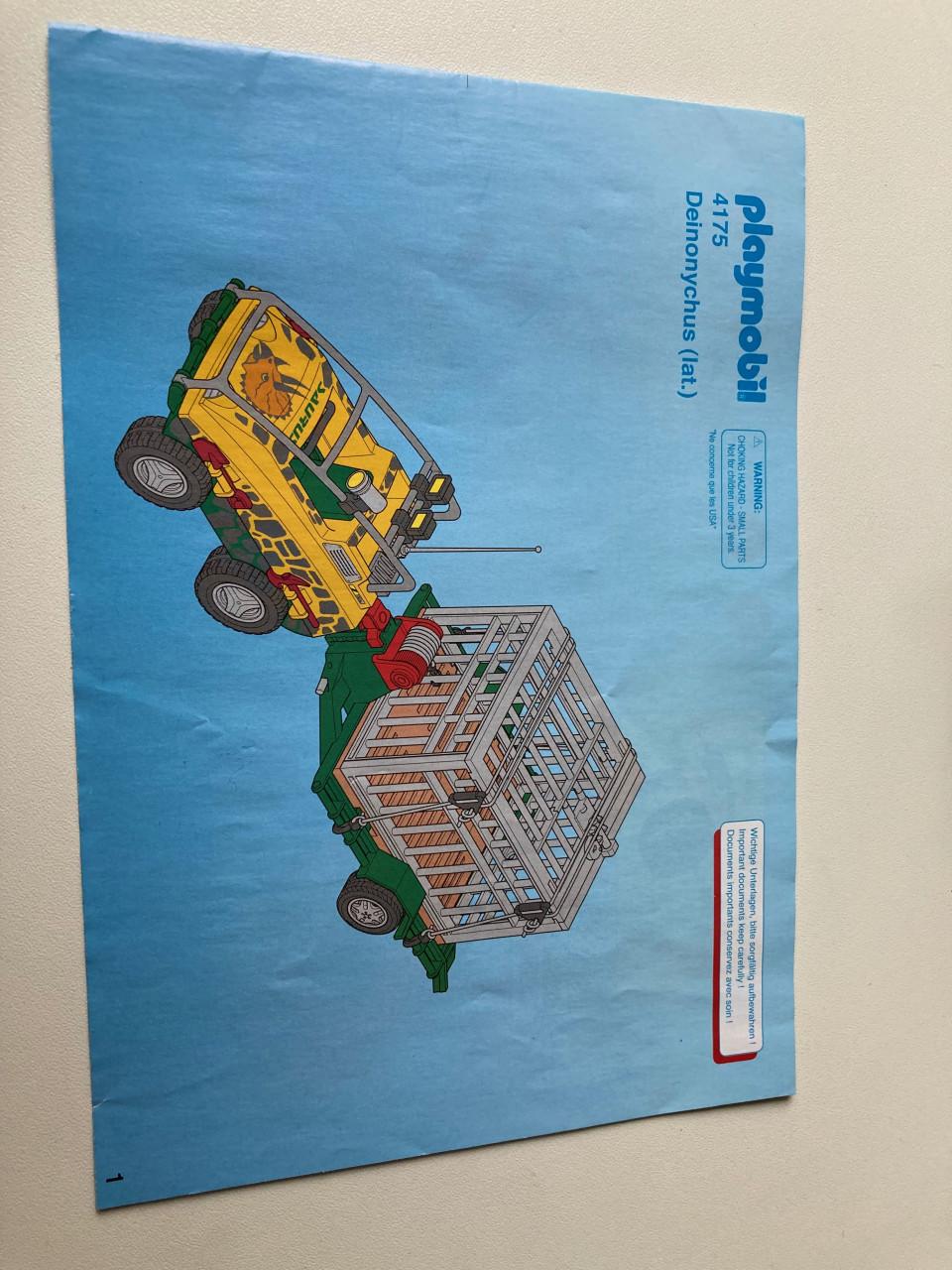 Playmobil 4175 Amfibievoertuig met Deinoncychus