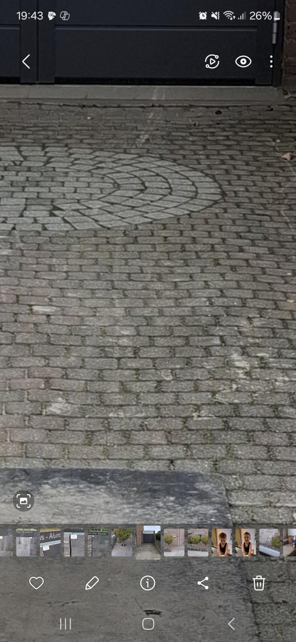 Trommelsteen 33m2 gratis afhalen