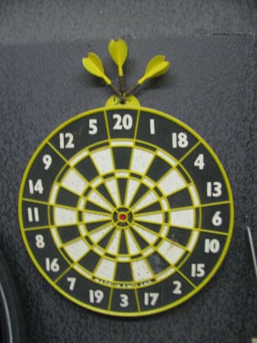 Klein dartbord.