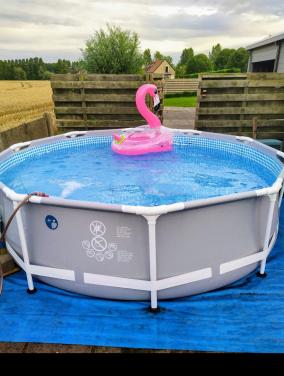 ☀️Intex Prism Frame Zwembad met warmtepomp☀️