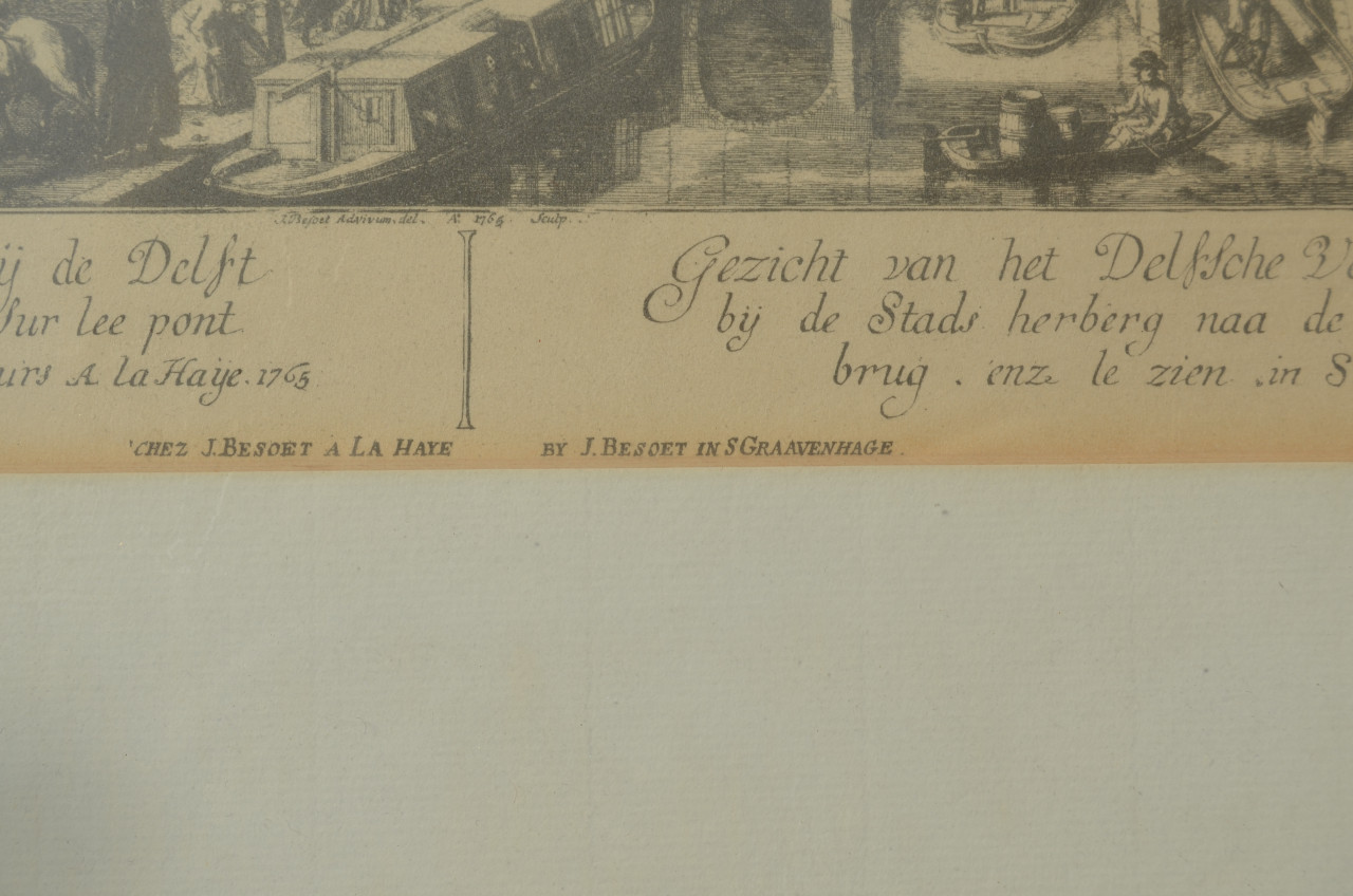 Gravure 't Spui Den Haag 1765