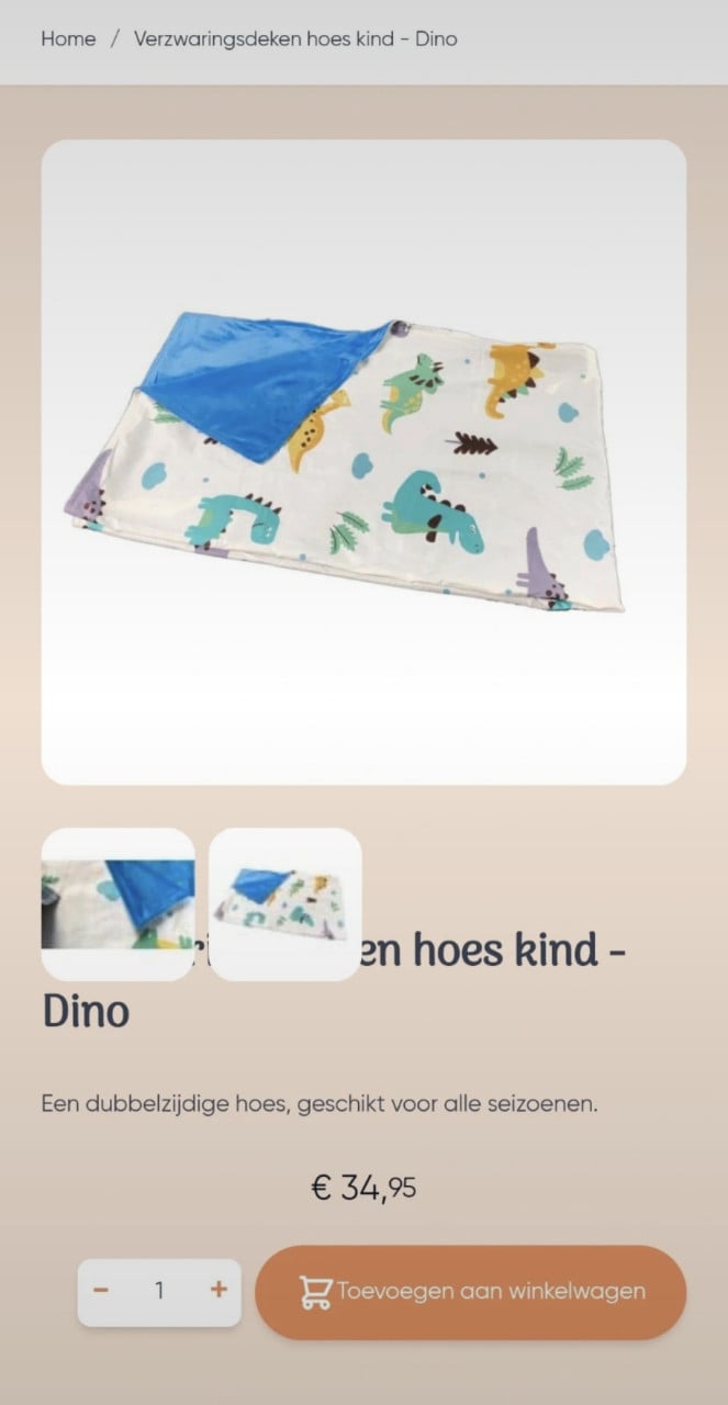 Verzwaringsdeken kind