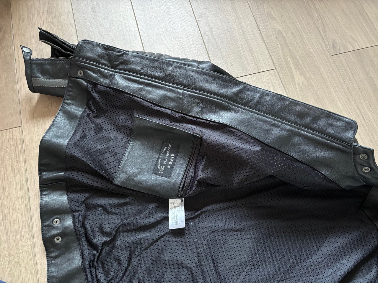 Rukka Yorkton Motorfiets leren jas maat 56