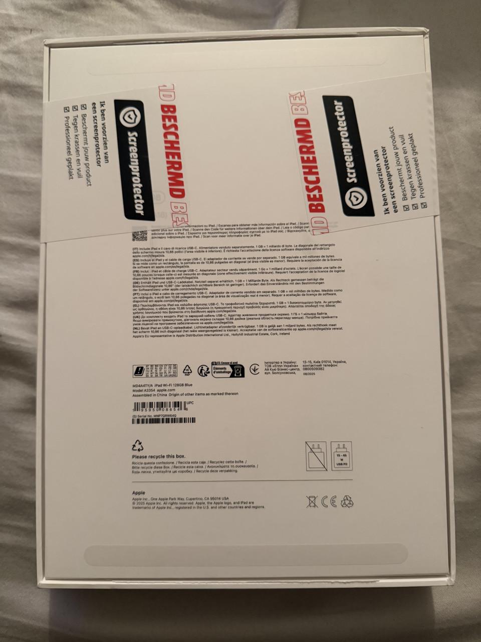 APPLE iPad (2025)-A16-11inch-128GB-Blue-Wifi- ONGEBRUIKT