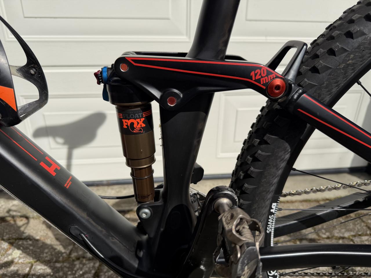 Cube full Suspension Stereo HPC 120  maat 21 inch.