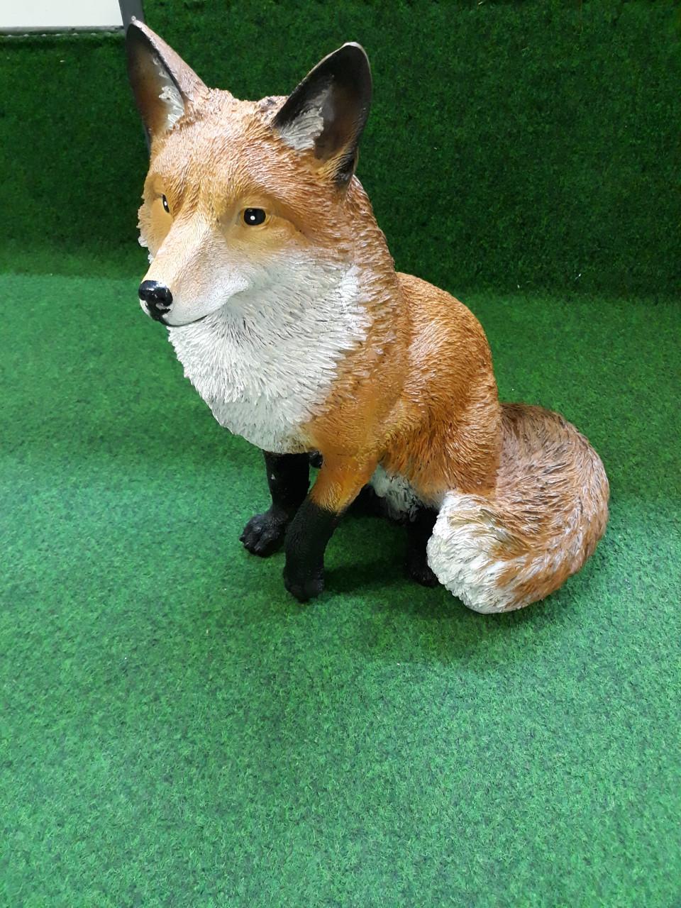 Blauw Mini lam schaap met wol - 28cm - Tuindecoratie