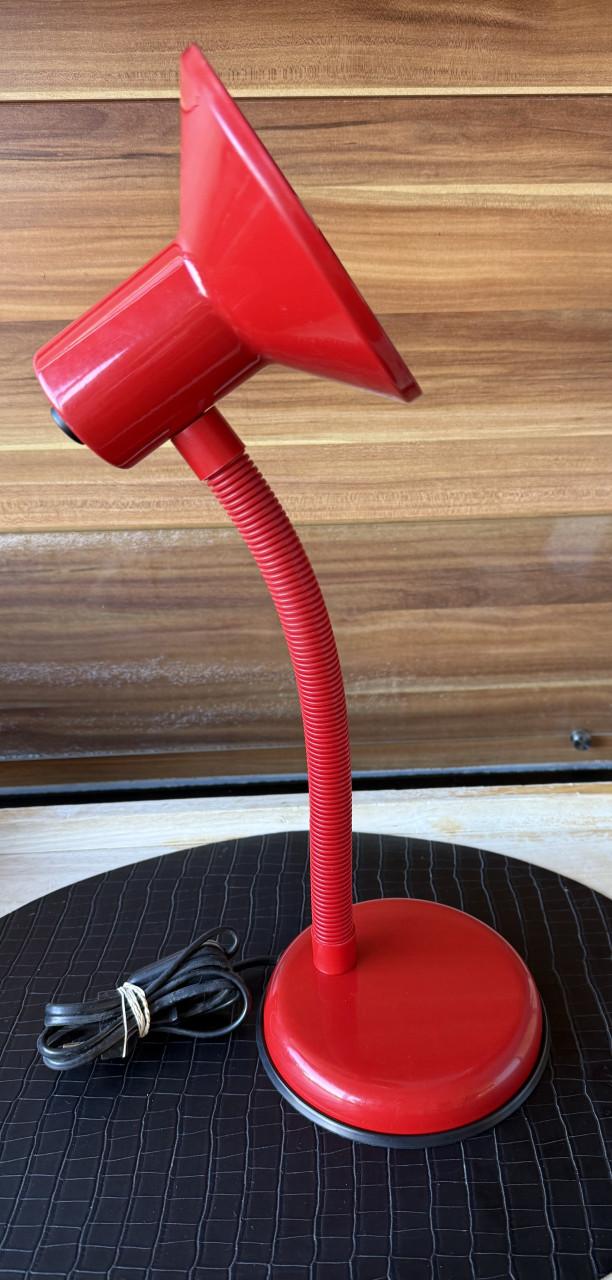 Vintage Rode bureau-/tafellamp Made in Italy