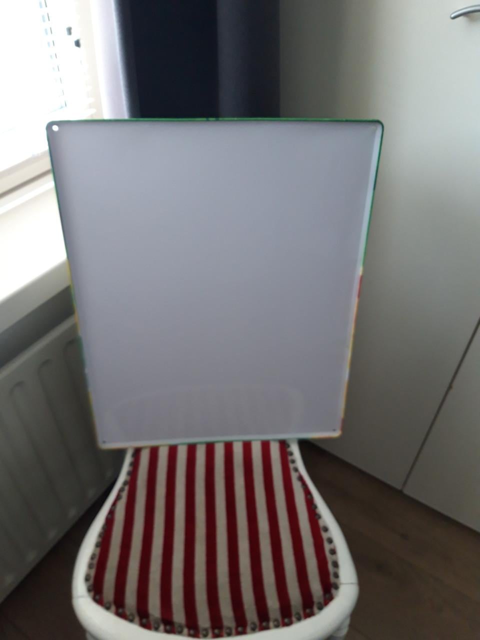 Diddl: wandplaat, metaal, 40 bij 50cm, nieuw