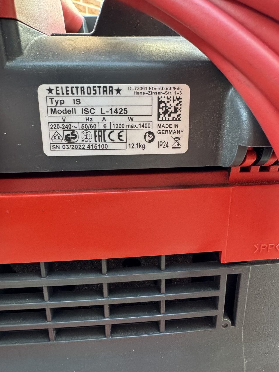 Starmix stofzuiger ISC L-1425 Top (met extra's)