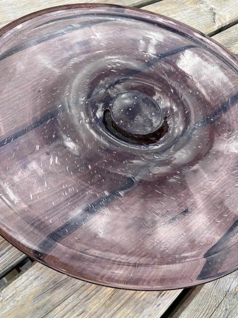 Vintage glazen schaal