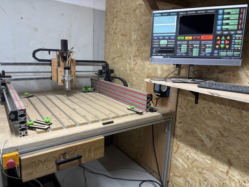CNC frees werkgebied 60x90cm, 1,5kw spindel, Nema 23
