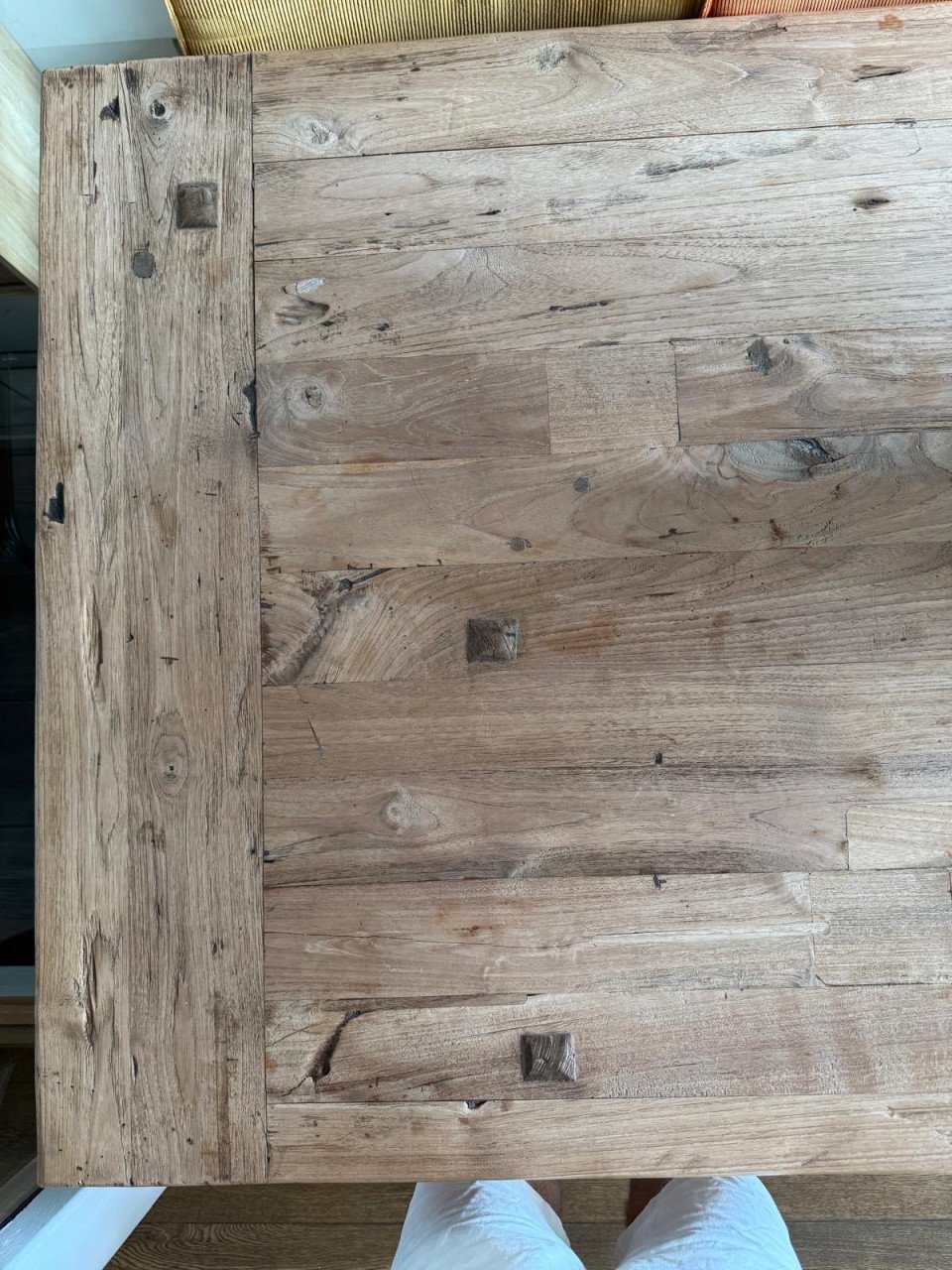 Eettafel massief eikenhout gerookt