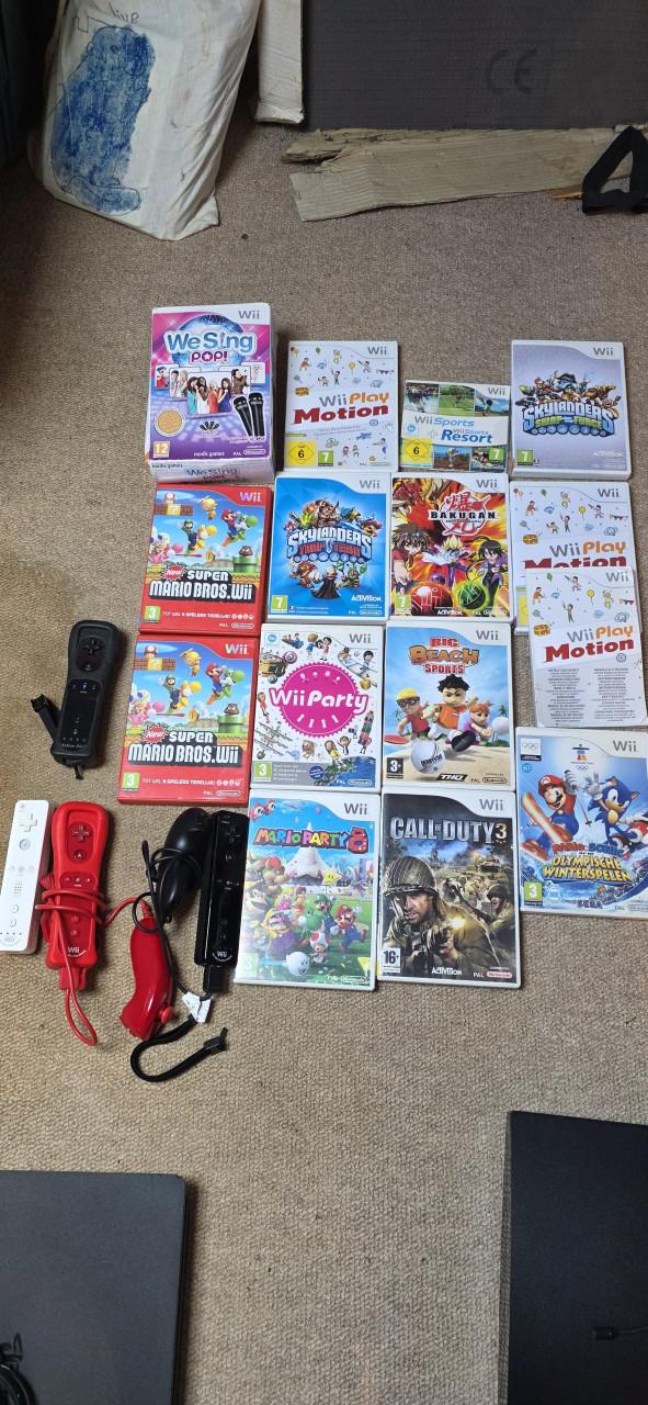Wii games en nunchucks