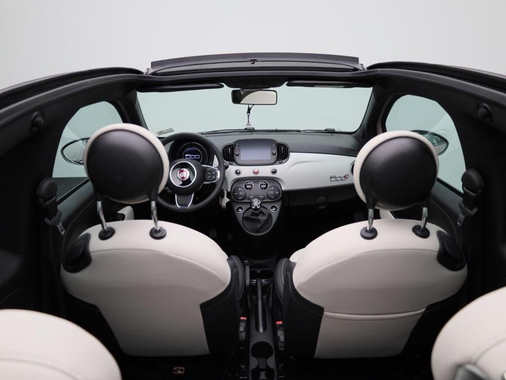 Fiat 500 C 1.0 hybrid star | cabrio | half-leder | navigatie | climate cont