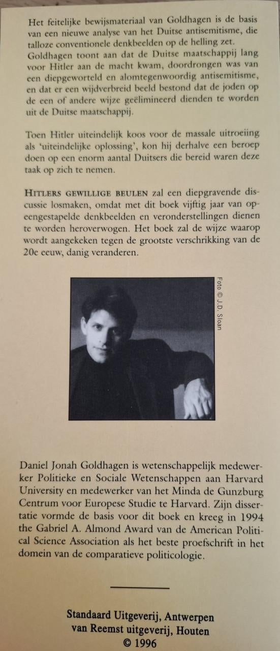 Hitlers gewillige beulen, door Daniel Jonah Goldhagen