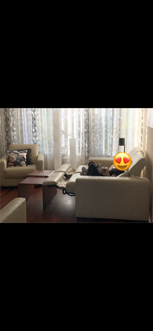 2 zits bank Natuzzi electrische relax