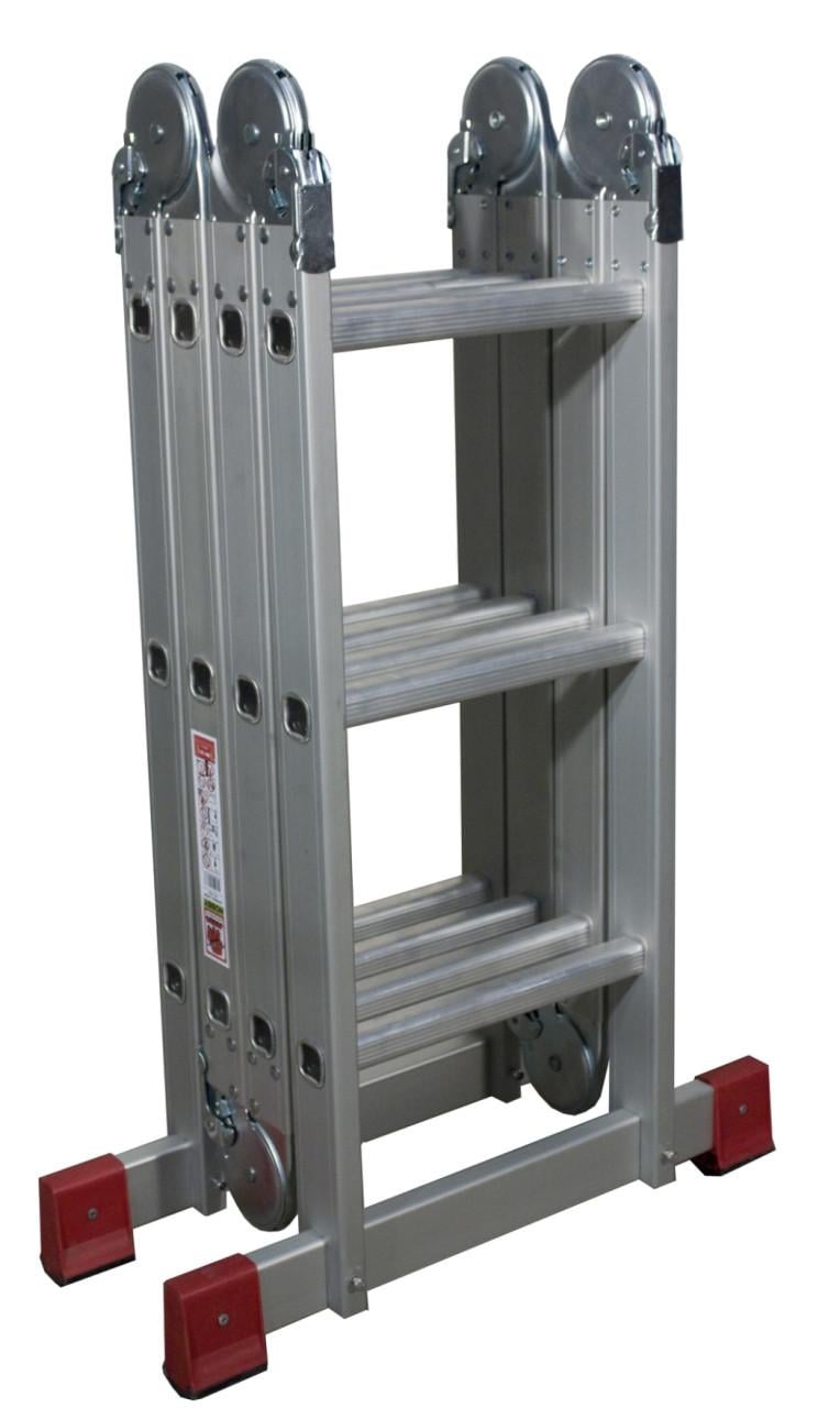 Vouwladder 4x3 sport met platform NIEUW